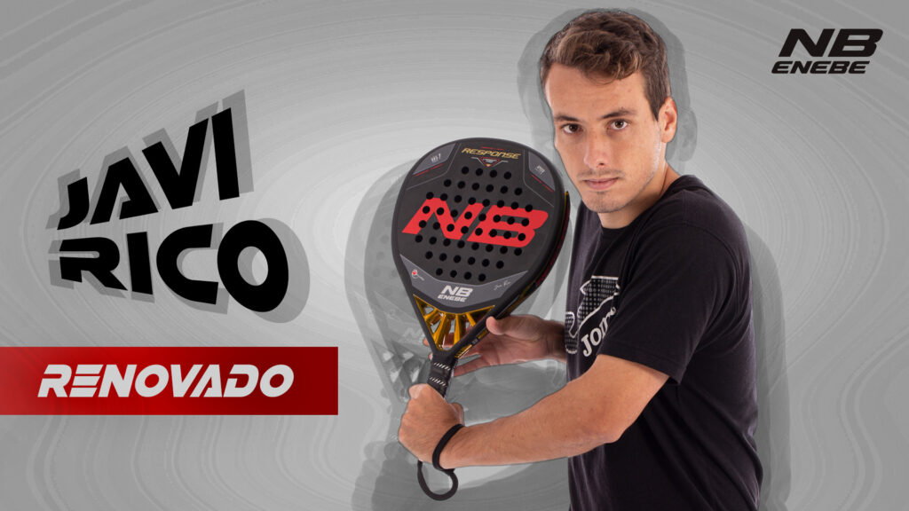 Javi Rico renueva con Enebe Padel para las próximas tres temporadas